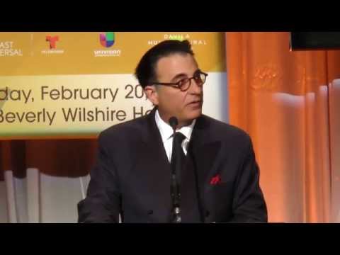 Andy Garcia presents memorial tribute to Elizabeth Peña at 2015 NHMC #ImpactAwards