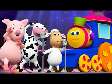 Bob, The Train | Animal Sounds Song and More Nursery Rhymes With Bob | Nursery Rhymes | Kids TV