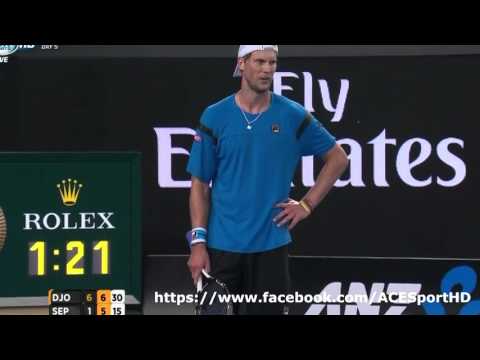 Novak Djokovic vs Andreas Seppi Australian Open 2016 tennis highlights HD720p50 by ACE