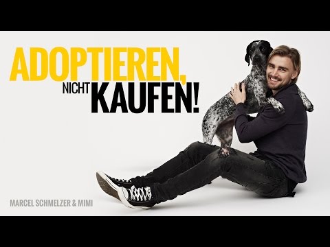 Marcel Schmelzer und Mimi "Adoptieren, nicht kaufen" / PETA