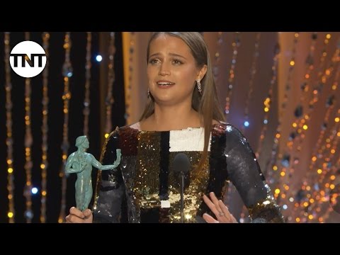 Alicia Vikander I SAG Awards Acceptance Speech 2016 I TNT