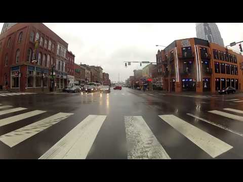 Driving Tour of Downtown Nashville Tennessee