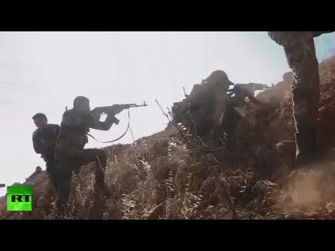 Combat footage:  Syrian Army breaks 3-year siege of 2 Shia villages in Aleppo