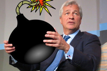 Jamie Dimon, CEO of JPMorgan Chase (Remixed photo, based on Dimon photo by Steve Jurvetson on Flickr)