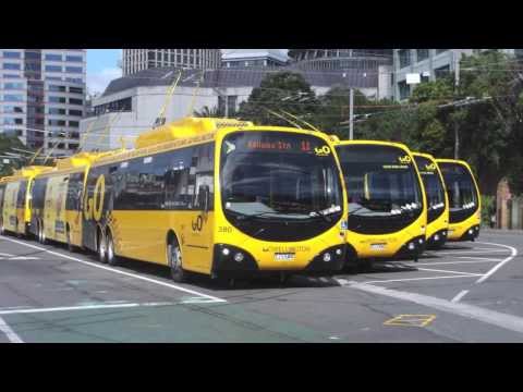 Wellington Trolleybuses in Rain and Shine