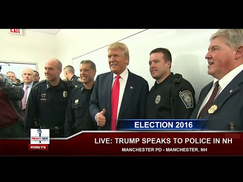 Donald Trump Speaks to Police Officers in Manchester, NH (2-4-16)