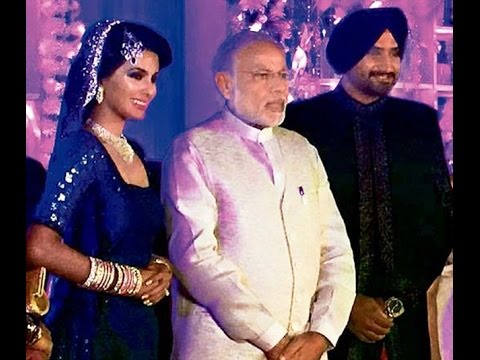 Narendra Modi Attends Harbhajan Singh and Geeta Basra's  Reception