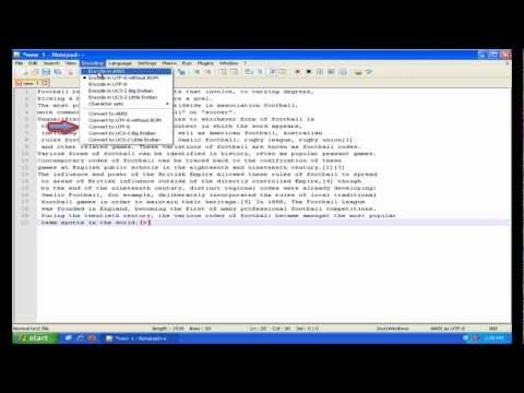 How To Convert A Text File To UTF-8 In Notepad++ 6.3