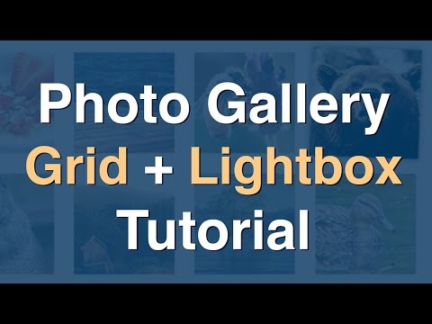 How to Create Photo Gallery Grid with Modal Window Lightbox