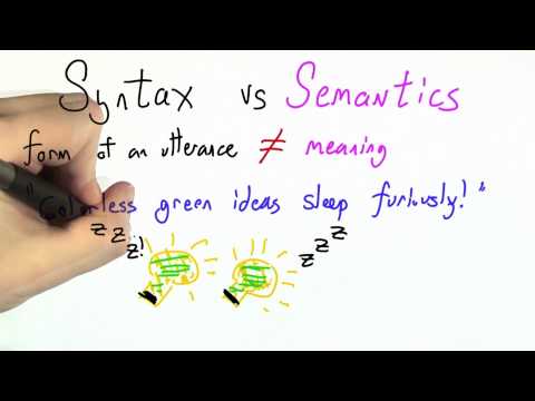 Syntax Vs Semantics - Programming Languages