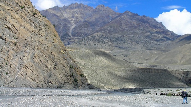 In September 2013 my partner and I travelled with our own guide to the Kingdom of Mustang to experience the high desert close to the Tibetan border.  Mustang is in the north of Nepal and somewhat less visited than other  tourist trekking areas.  This photograph illustrates the intensely spiritual nature of our experience in Mustang.