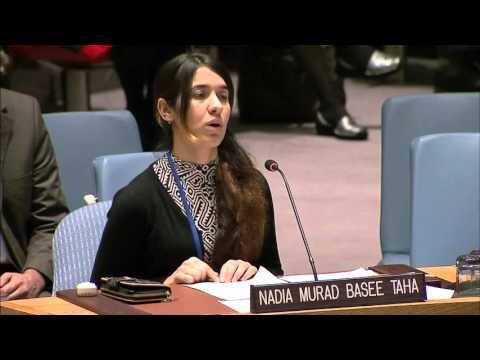 Yazidi woman begs UN Security Council to wipe out Islamic State