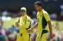 Skipper Steven Smith revs up bowlerJosh Hazlewood during ODI match between Australia and India at WACA last month.