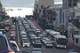 Traffic on Victoria Rd & Gladesville Bridge, Drummoyne, following a crash on the Harbour Bridge on Wednesday. Photo: Amanda Hoh