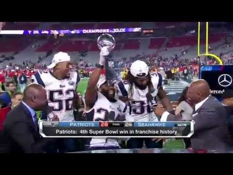 Patriots crash NFL Network set with the Lombardi Trophy