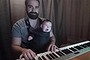 This dad's piano lullaby worked wonders on his baby son.