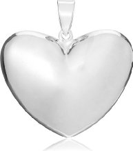 Tuscany Silver Large Puffed Heart Pendant