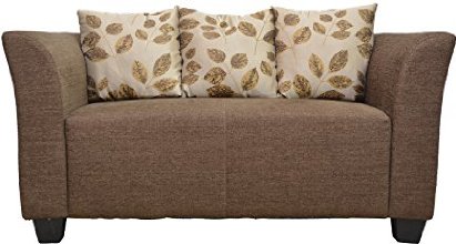 Hometown Two Seater Sofa (Matt Finish, Brown)