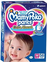 Mamy Poko Medium Size Baby Diapers (56 count)