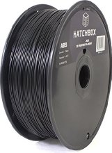 HATCHBOX 1.75mm Black ABS 3D Printer Filament - 1kg Spool (2.2 lbs) - Dimensional Accuracy +/- 0.05mm