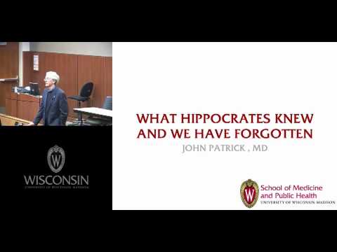 What Hippocrates Knew and We Have Forgotten