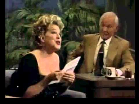 Bette Midler   You Made Me Watch You   Here's That Rainy Day   Johnny Carson   1992