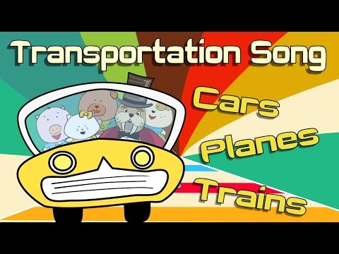 Transportation Song | Cars, Planes, and Trains | The Singing Walrus