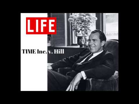 Richard Nixon argues before the Supreme Court in TIME, Inc. v. Hill