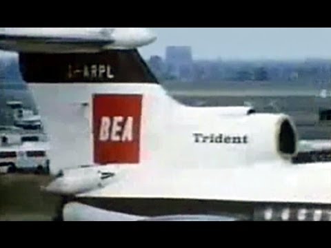 BEA Hawker Siddeley Trident 1C Promo Film - 1968