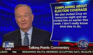 Bill O'Reilly Fires Back At Ted Cruz