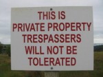 Private Property