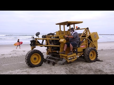 Kids Truck Video - Beach Cleaner