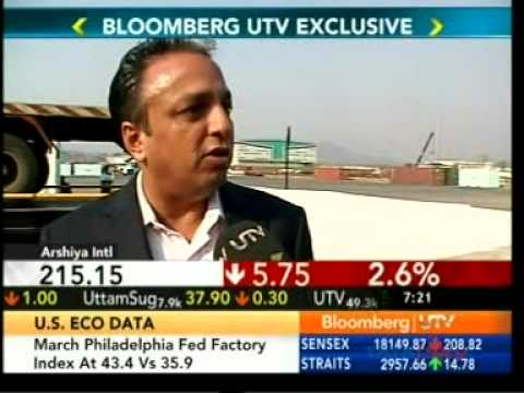 Arshiya International Coverage - Bloomberg UTV