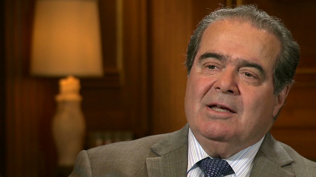 U.S. Supreme Court Justice Antonin Scalia on CNN, July 18, 2012. (Photo credit: CNN.com)