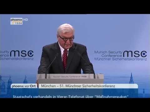 Münchner Sicherheitskonferenz: Reden von Frank-Walter Steinmeier und John Kerry am 08.02.2015