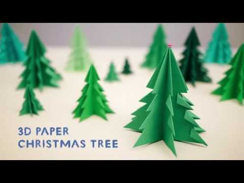 3D Paper Christmas Tree