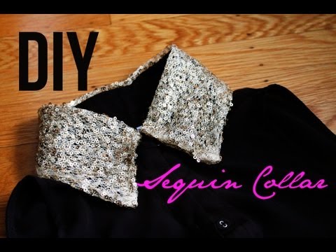 DIY: Sequin Collar Dress Transformation