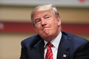 Republican presidential candidate, real estate mogul Donald Trump, speaks at the Family Leadership Summit in Ames, Iowa, Saturday, July 18, 2015. (AP Photo/Nati Harnik)