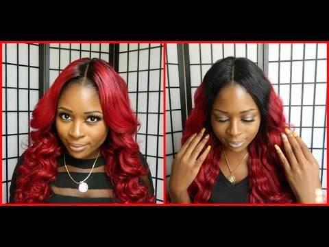 Dyeing the red roots of my closure back to black