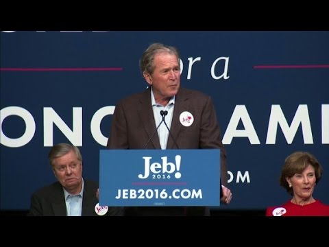 George W. Bush stumps for brother Jeb