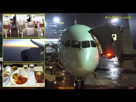 Air India Boeing 787-8 Dreamliner Business Class to New Delhi! [AirClips full flight series]