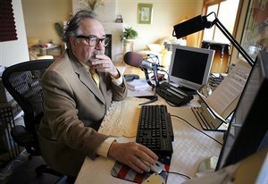 radio talk show host Michael Savage in Tiburon, California. On Tuesday May 5, 2009 Britain published a list of people barred from entering the country for what the government describes as fostering extremism or hatred. The list includes popular American talk-radio host, Michael Savage, who broadcasts from San Francisco and has called the Muslim holy book, the Quran, a "book of hate." Savage also has enraged parents of children with autism by saying in most cases it's "a brat who hasn't been told to cut the act out."