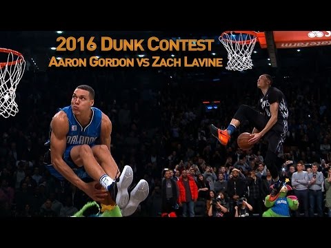 Zach LaVine and Aaron Gordon's AWESOME Slam Dunk Duel