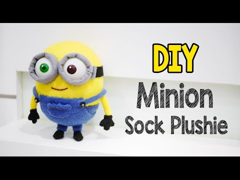 DIY Minion Bob Sock Plushie Tutorial (Free Pattern)