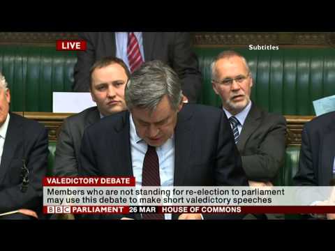 MPs leaving Parliament in 2015: Gordon Brown speech (26Mar15)