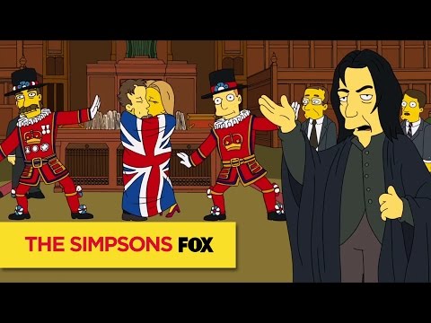 THE SIMPSONS | Alan Rickman Tribute | ANIMATION on FOX