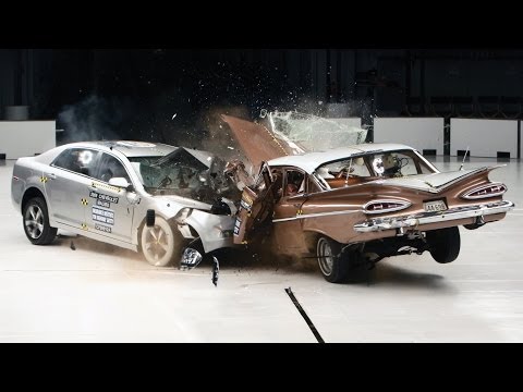 1959 Chevrolet Bel Air vs. 2009 Chevrolet Malibu IIHS crash test