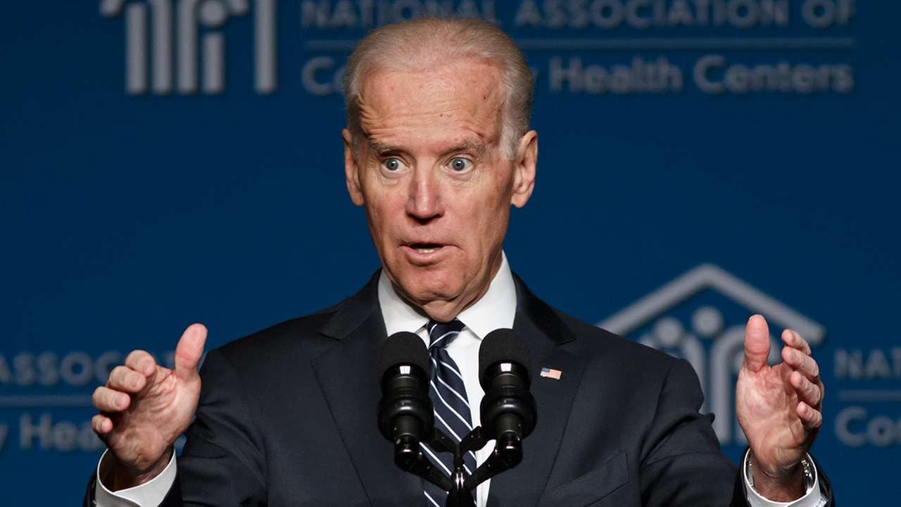 Vice President Joe Biden thanks the National Association of Community Health Centers during their meeting at the Marriott Wardman Park Hotel in Washington, Friday, March 21, 2014.