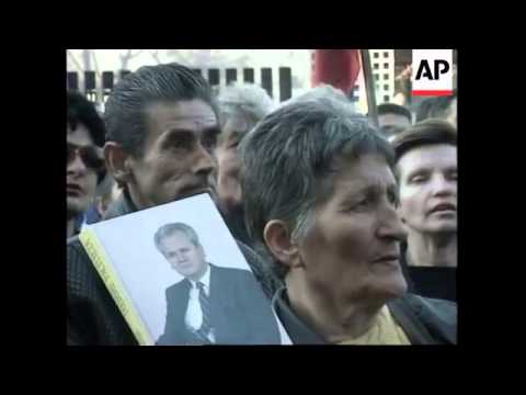 MONTENEGRO: PODGORICA: ANTI AMERICAN PROTESTS