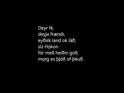 Hákonarmál - Old-norse viking poem